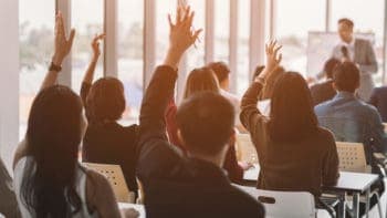 Sample Class 1 raised hands